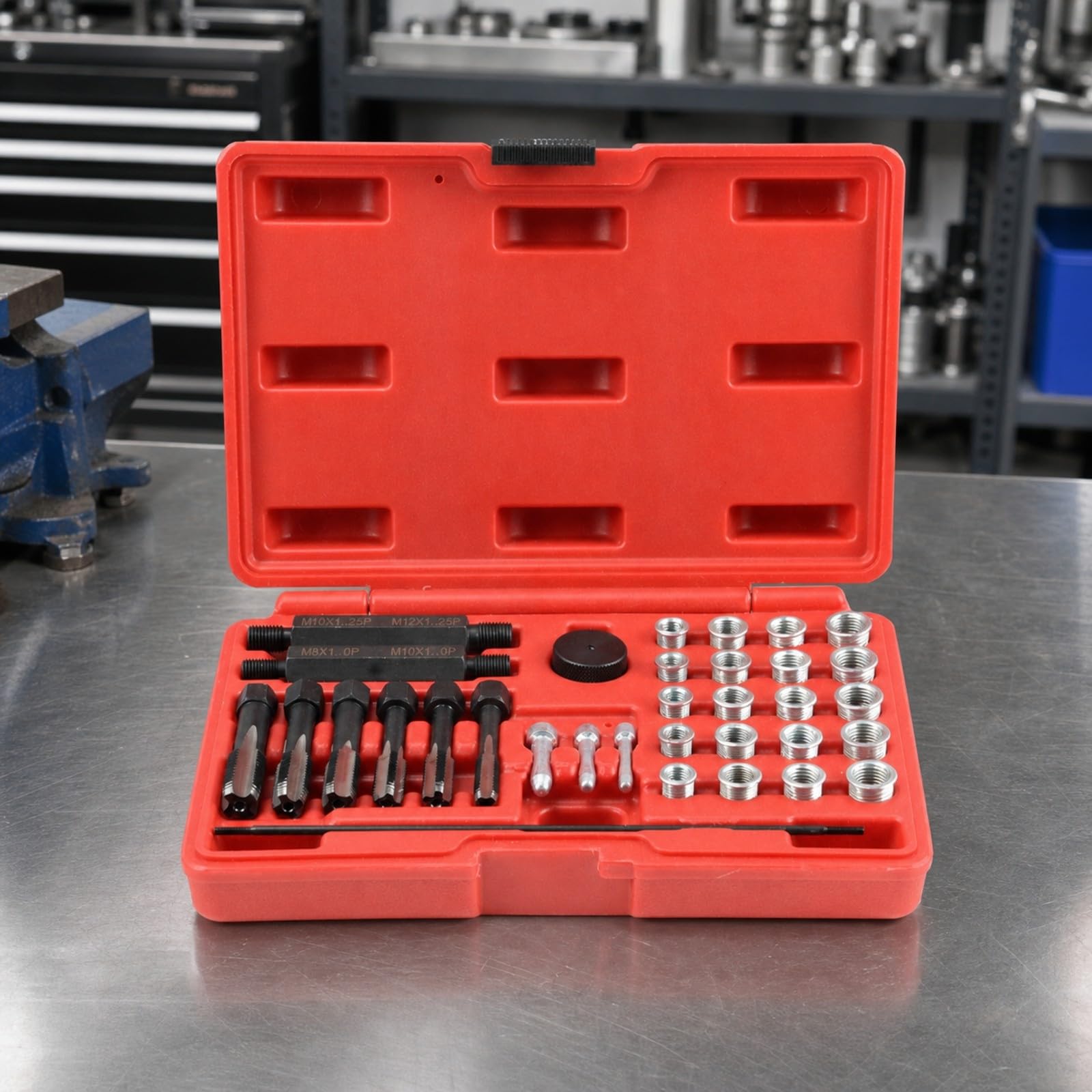 33 Piezas Kit Reparación Bujía Incanscencia Organizado Kit Reparación Bujías Térmicas Práctico