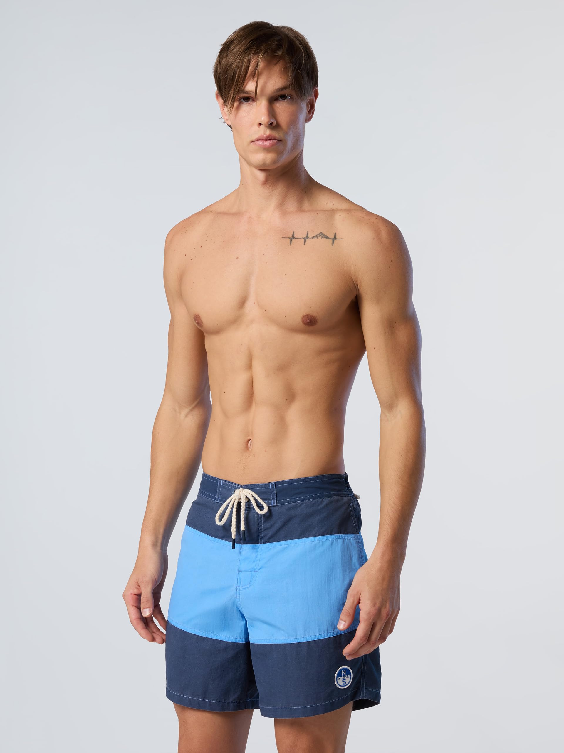 NORTH SAILS Boxer Mare Uomo in Nylon Riciclato Color Block