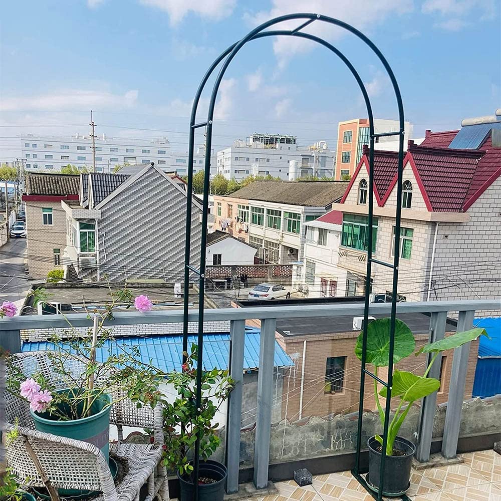 Arco Para Rosas De Metal Spaco Arco De Jardín De Metal Ornamental Para  Plantas De Jardín Al Aire Libre, Decoración De Fiesta De Boda (techo De  Puente Negro Arco De Rosas Para, image size:1000x1000