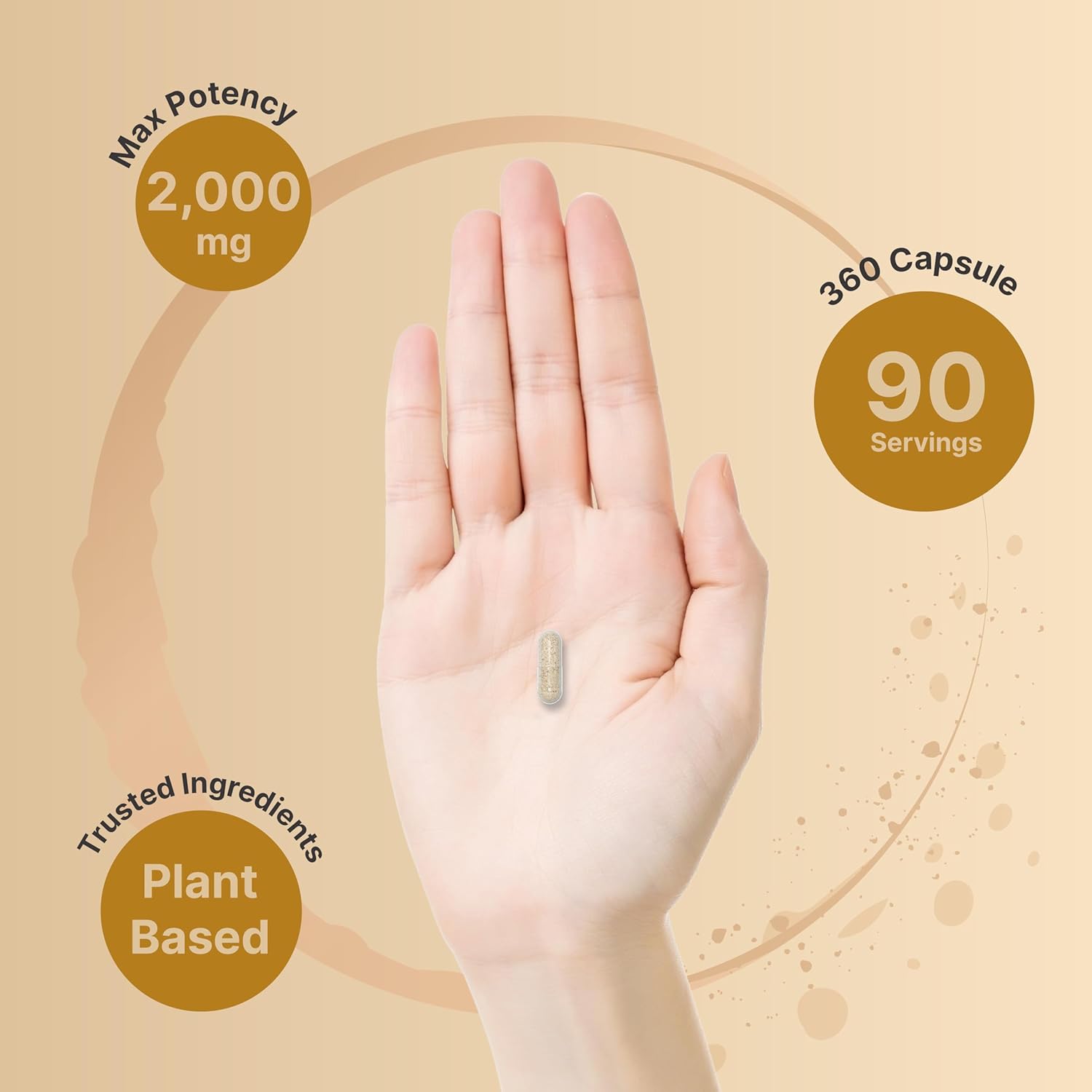 NatureBell Psyllium Husk Fiber Capsules 2,000mg Per Serving, 360 Caps | Soluble Fiber Supplement | 3-in-1 with Inulin & Chia Seed | Plant Based, Non-GMO, Gluten Free - Image 4