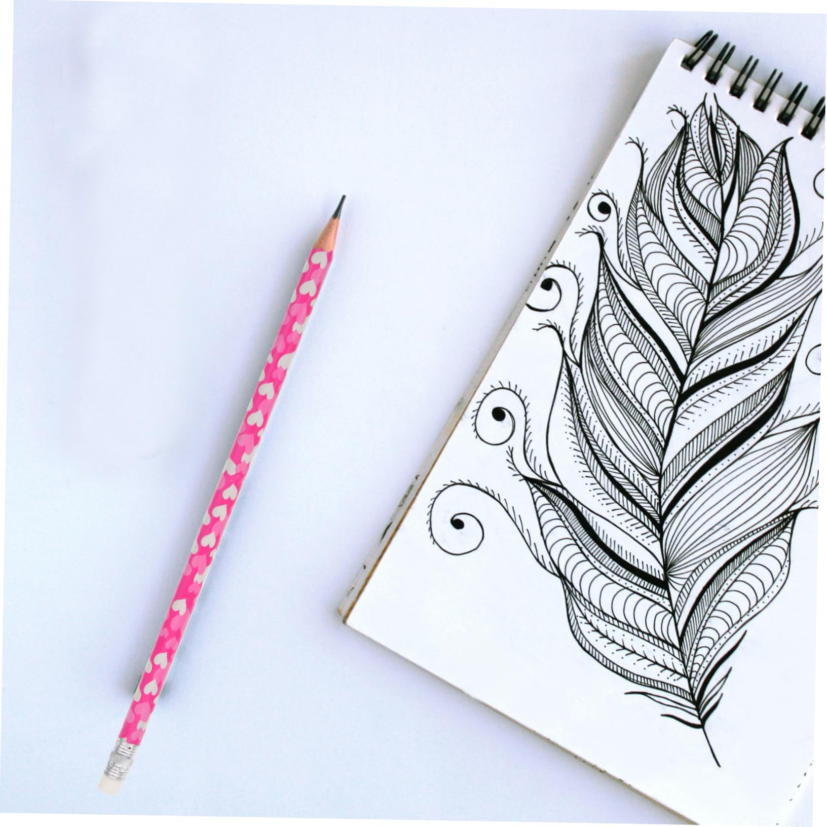 200pièces Crayons Graphite Avec Motif Coeur Crayons Hb Pour Écriture Dessin Et Pour Saint-valentin