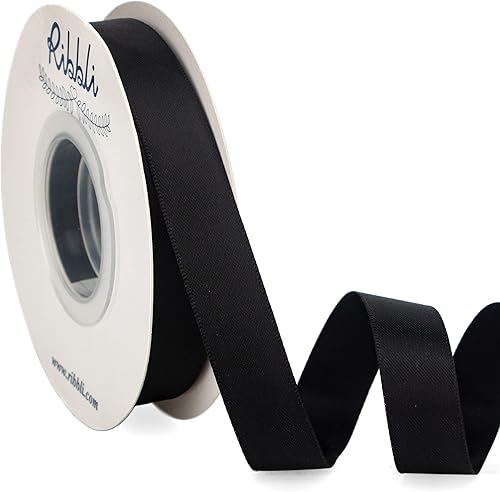 Miniatura 296 de Ribbli - Cinta de satén roja de doble cara, 1 pulgada x 25 yardas, uso para ramo de lazos, envoltura de regalo de Navidad, arreglo floral Rojo