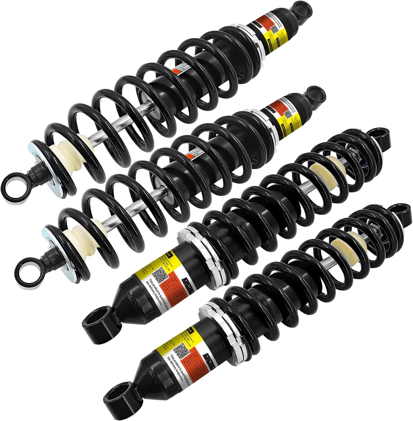 7043341 7043340 Front and Rear Shock Strut Absorber Compatible with Polaris RZR 800 EFI 2008-2011, Single-tube, Adjustable Spring Height