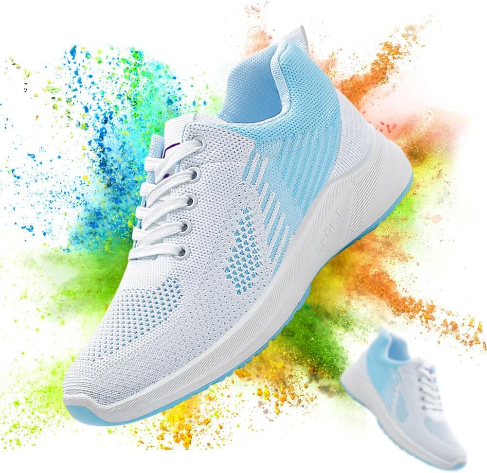 Padgene Womens Sneakers Lightweight Tennis Walking Shoes Sports Running Shoes for Woman Mesh Breathable Gym Fashion Sneakers Athletic Comfortable Casual - Image 6