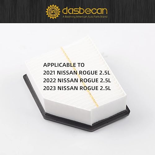 Miniatura 6 de Dasbecan Filtro de aire de motor 16546-6RA0A compatible con filtro de aire Nissan Rogue 2.5 2021 2022 2023