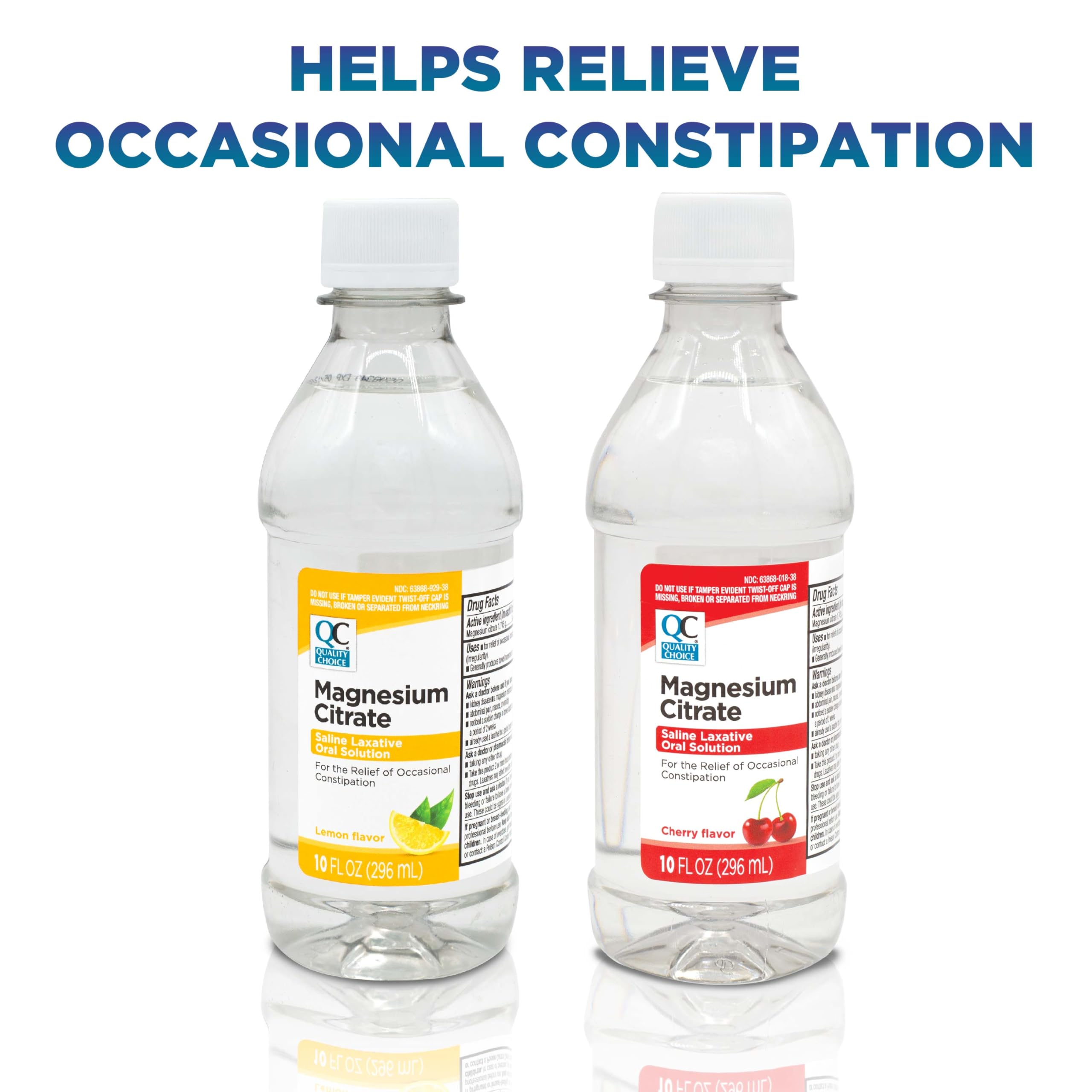 Quality Choice Magnesium Citrate, Saline Laxative for Constipation, Fast Acting Relief, Colon Prep and Cleanse in Both Cherry & Lemon Flavor 10 Fl Oz per Bottle, Clear Mag Citrate — Amazon image 6