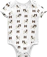 Vista 17 de vvfelixl Trajes de bebé lindos conjuntos de cachorros de manga corta de algodón ropa de bebé para niños niñas 0-24 meses