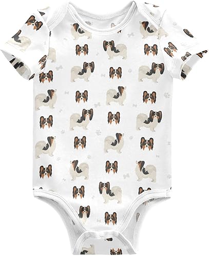 Miniatura 17 de vvfelixl Trajes de bebé lindos conjuntos de cachorros de manga corta de algodón ropa de bebé para niños niñas 0-24 meses