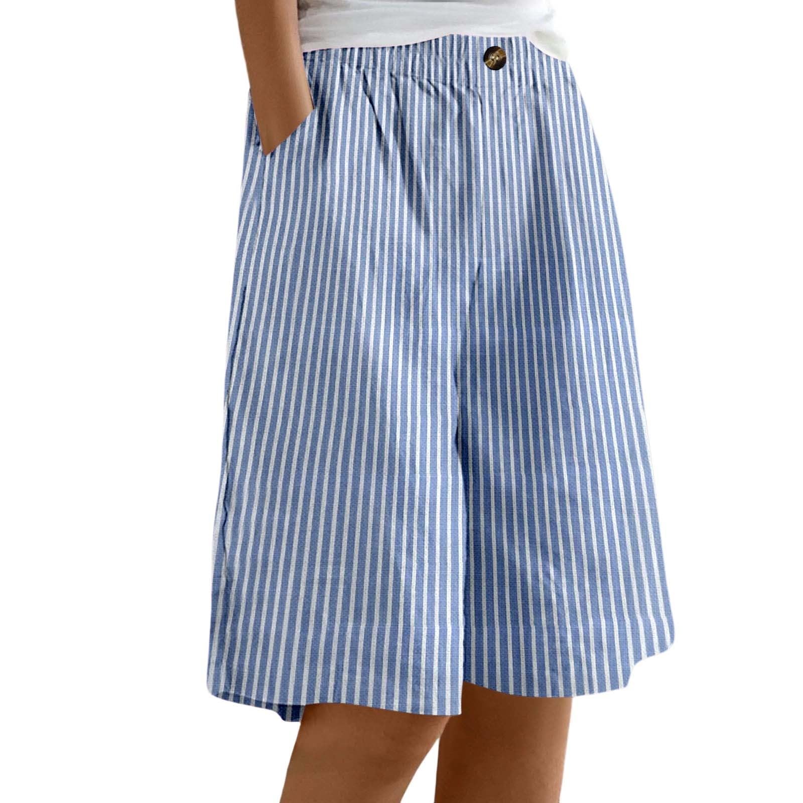 Short femme avec poches à taille élastique et ourlet fixe - 7