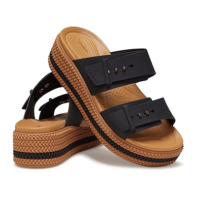Crocs Brooklyn Buckle Low Wedge Women