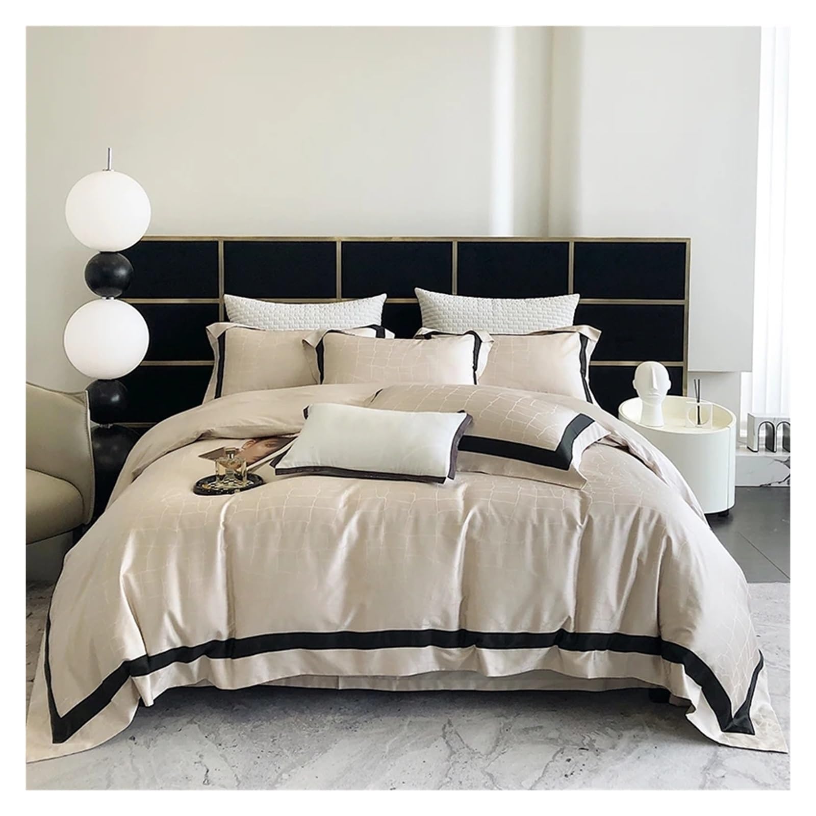 掛け布団カバー7点セット ジャネットゴージャス 海外クイーンサイズ