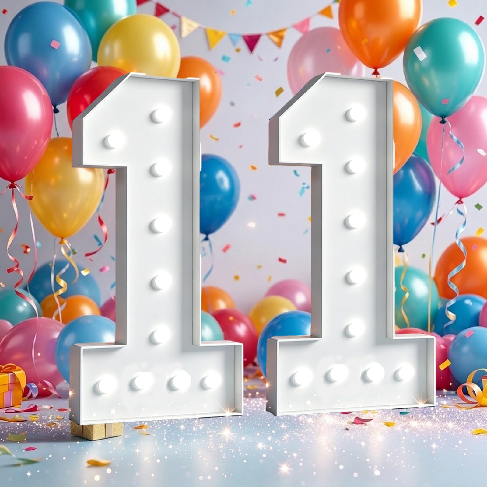 Marquee Light Up Numbers Birthday Party Decor Large Signs