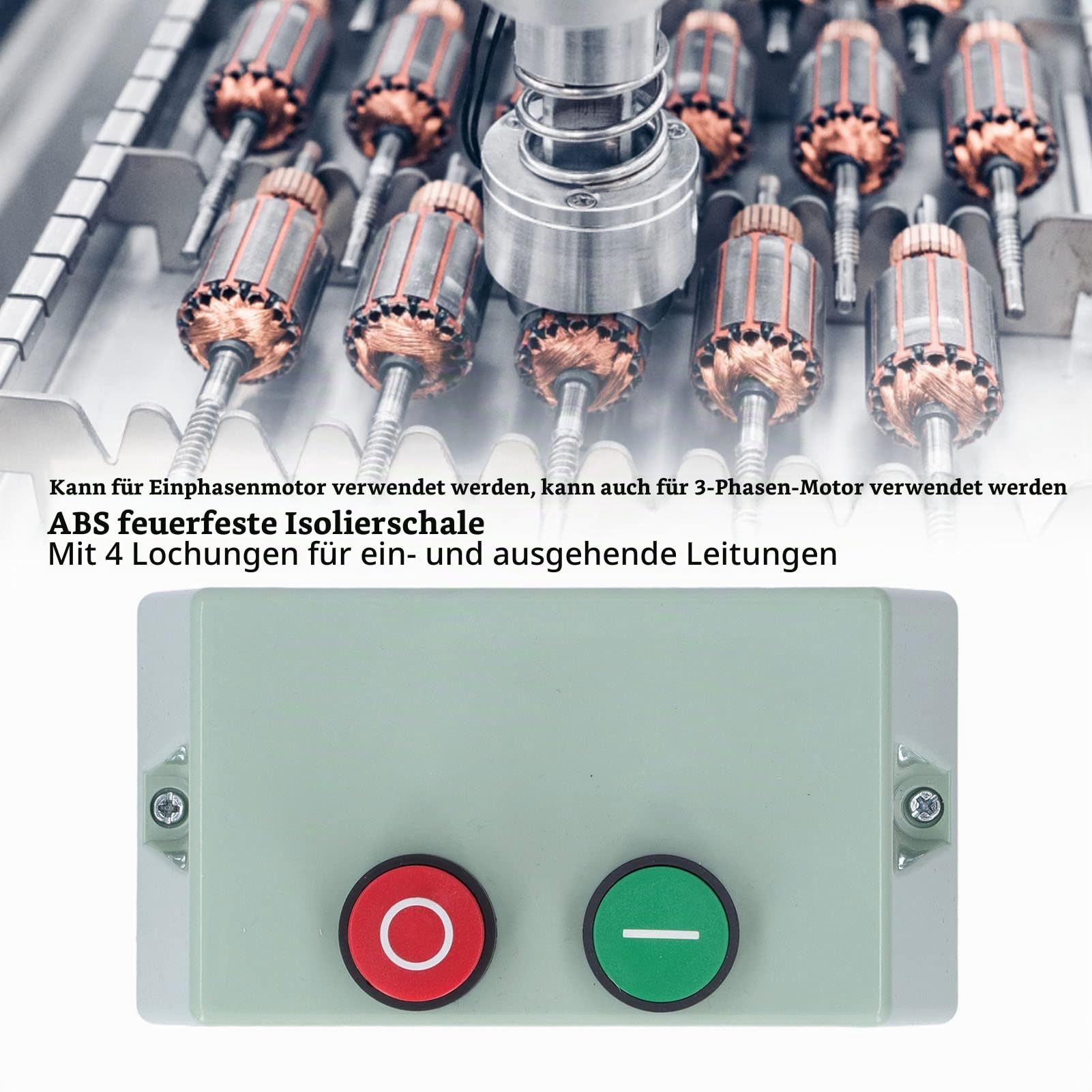 Focket Magnetischer Elektro Motorstarter, 2.2KW Einphasig 220/230V 4KW 3 Phasen 380/400V 7 10A IP55 Wasserdichter Elektro Motorschalter Hochleistungs Motorstarter Überlastungssc