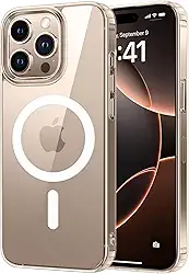 Capa Mag-Safe para [iPhone 16 PRO] Capinha Magnetica Premium com [Proteção de Câmera] Clear Case Transparente [Anti-Amarelamento], Compatível com MagSafe, Resistente a Riscos e Anti Impacto