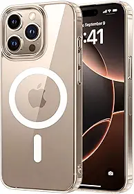 Capa Mag-Safe para [iPhone 16 PRO] Capinha Magnetica Premium com [Proteção de Câmera] Clear Case Transparente [Anti-Amarelamento], Compatível com MagSafe, Resistente a Riscos e Anti Impacto