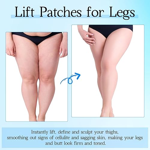 Miniatura 6 de 10 parches de estiramiento de piel para piernas, parches invisibles de poliuretano para piernas flácidas, prácticas adhesivas transparentes para el