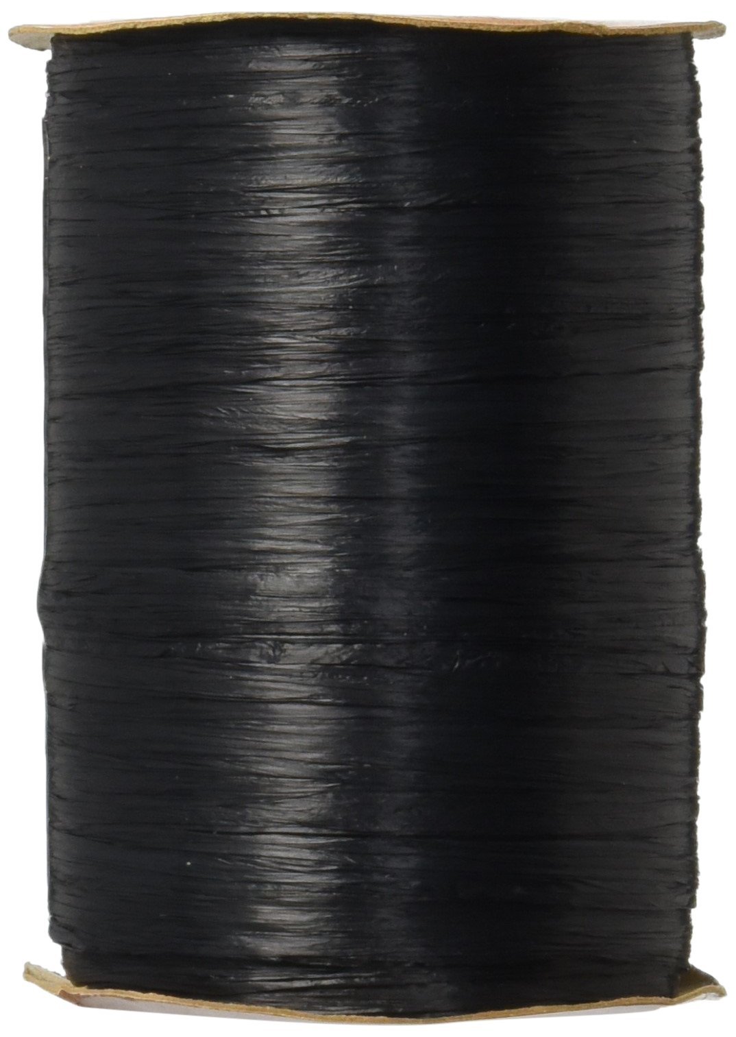 BerwickWraphia Matte Rayon Craft Ribbon, 100-Yard Spool, Black, 7MM