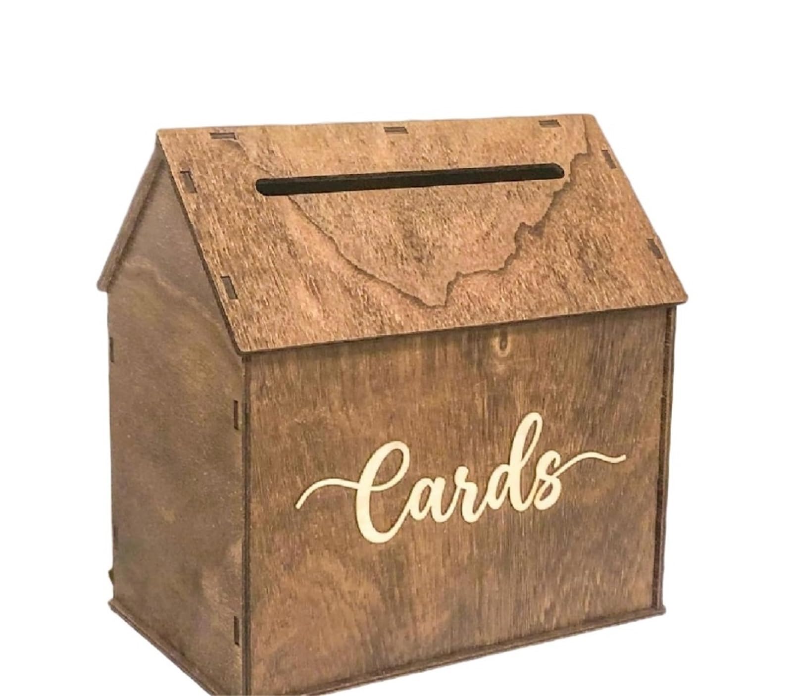 YXINAER Wedding Card Box Wedding Card Box Container Case Rustic For Anniversary Event Graduation