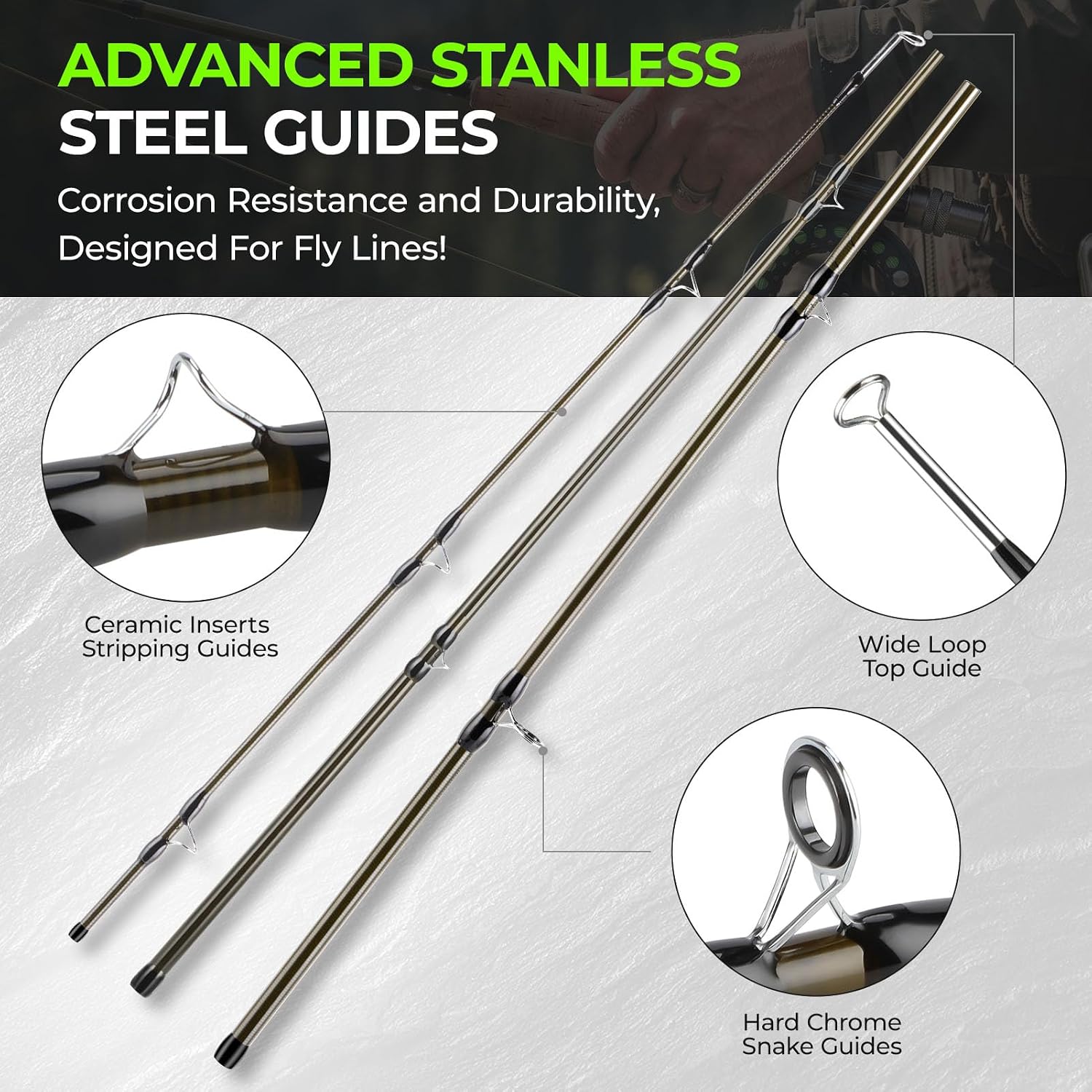 TOPFORT Fly Fishing Combo Kit, 9 ft, 5/6 Weight, 4-Piece, photo 8 of 8