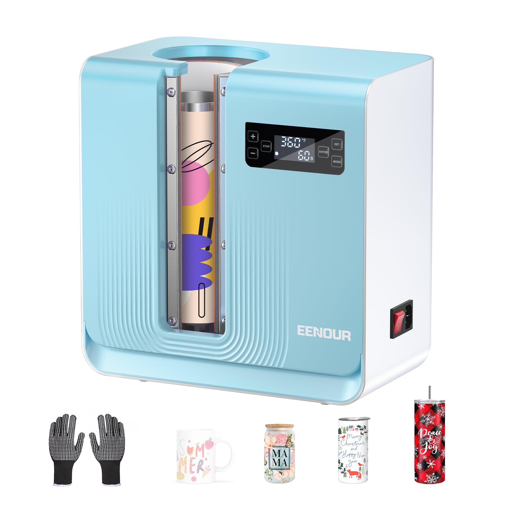 Photo 1 of EENOUR Automatic Tumbler Heat Press Machine