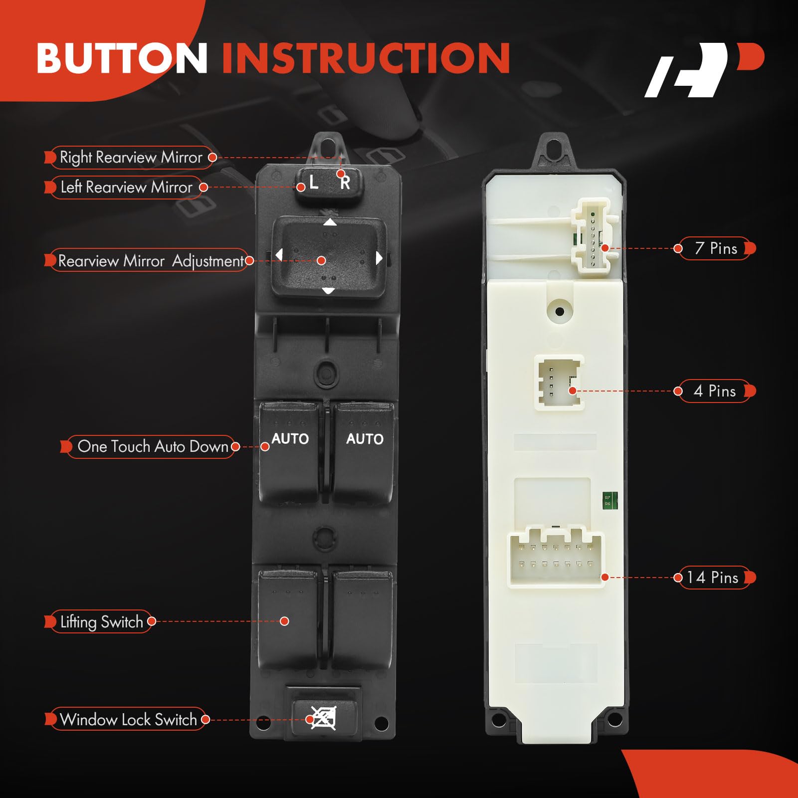 Electric Power Window Master Control Switch For Mazda 6 GH 2007 2008 ...