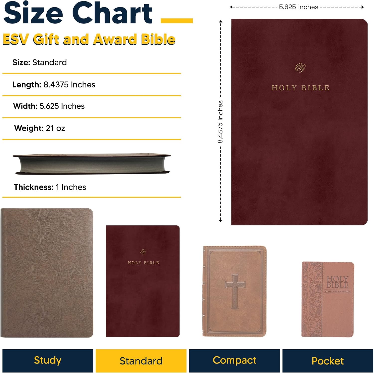 Personalized ESV Bible English Standard Version Trutone Faux Leather Holy Bible with Custom Name Includes Up to 3 Rows of Text, Custom Gift for Christian & Religious Celebrations | Burgundy