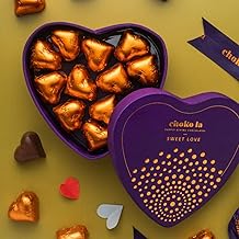 Chokola Sweet Love Heart-Shaped Dark Chocolate Gift Box – Premium Heart Chocolates