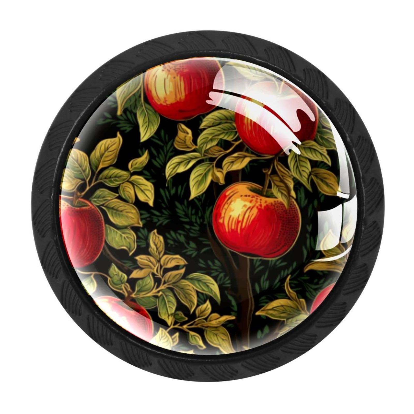 CHENZZZZ Fruit Colorful Drawer Pulls 4 Pcs Handle Glass Door Cabinet Knobs Home Office Kitchen Wardrobe Cupboard Hardware for Dresser Drawers