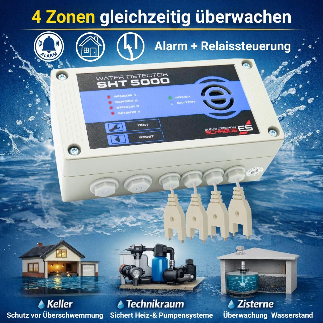 Elektrotechnik Schabus SHT 5000 – Detector de Agua 230 V, 1 Pieza, 300744