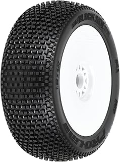 Pro-line Racing 1/8 Blockade S3 Front/Rear Buggy Tires Mounted 17mm White 2 PRO9039233