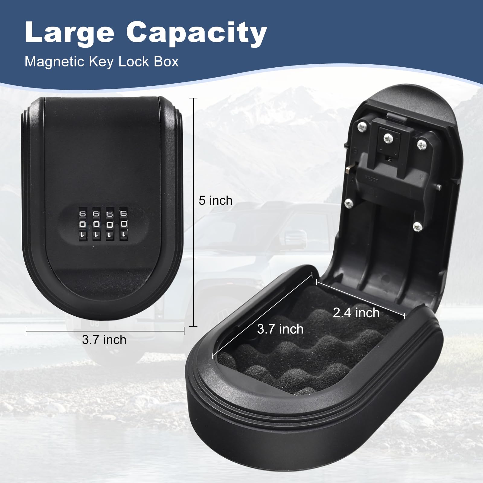 Amazon.com: LDMDSZ Magnetic Key Box for Under Car with Combination