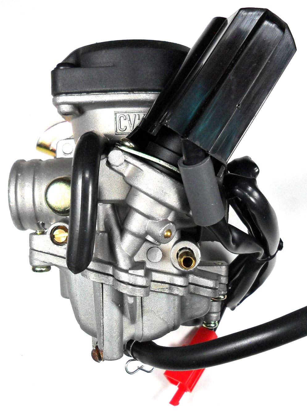 High Performance Exhaust For 50cc Scooters (GY6, AR50, TPGS) – Brushed Chrome, 280mm Length