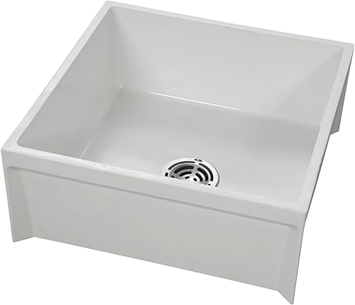 Miniatura 4 de American Standard MSB2424100 Fiat - Lavabo de mopa de piedra moldeada, color blanco