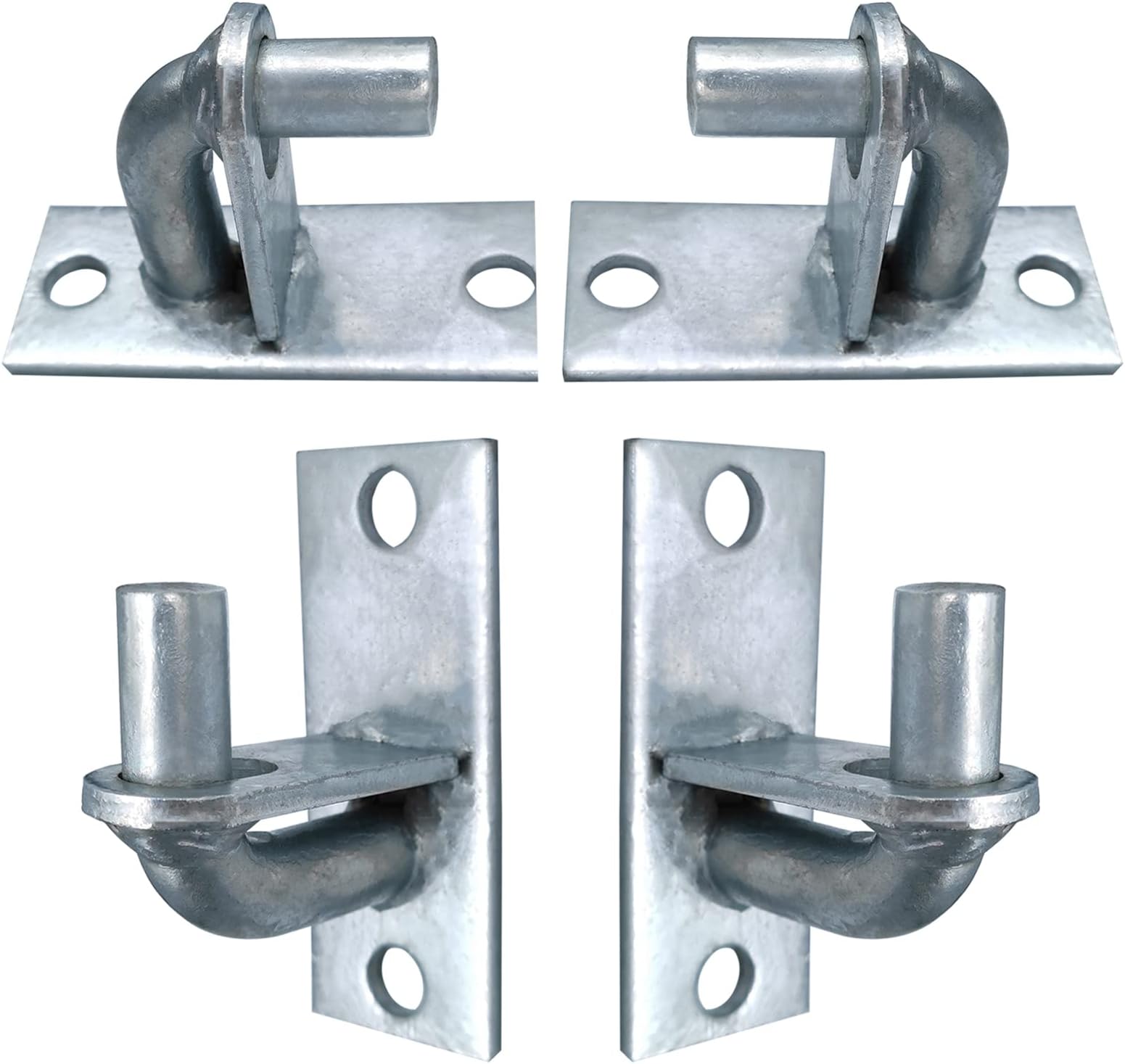 2 Pack Wall Mount Gate Hinges, Heavy Duty Farm Gate Hinges