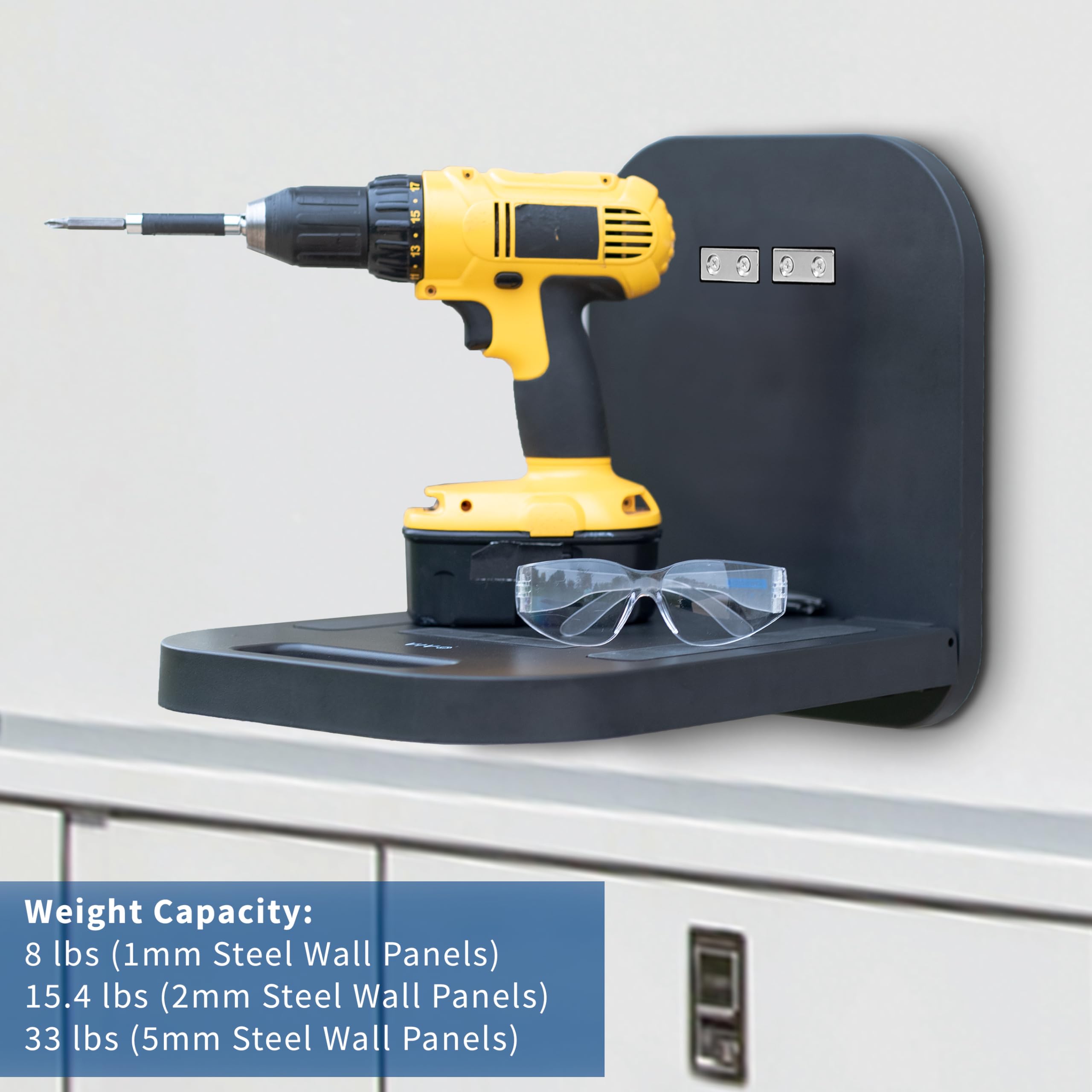 VIVO DESK-MAG01 - Postazione di lavoro magnetica portatile per computer portatile, ripiano per notebook/tablet, con capacità di 15 kg, scrivania compatta a mani libere, si attacca a superfici in