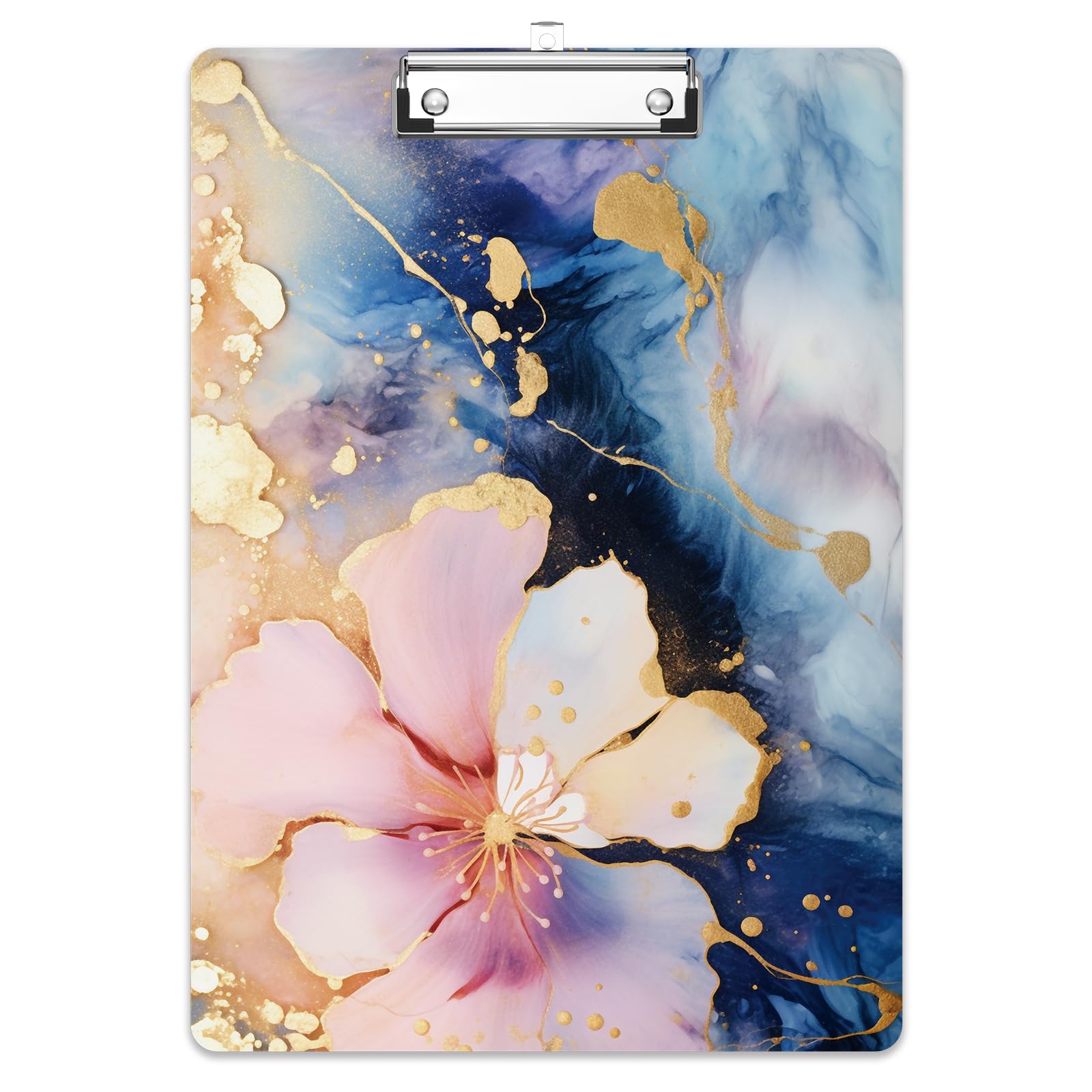 Rimilak Wood Clipboard, 8.5x11 Paper Letter Size, Cute Custom Pattern, Fun Design Hardcard Board for Classroom, Teachers, Kid, Woman, Back to School,