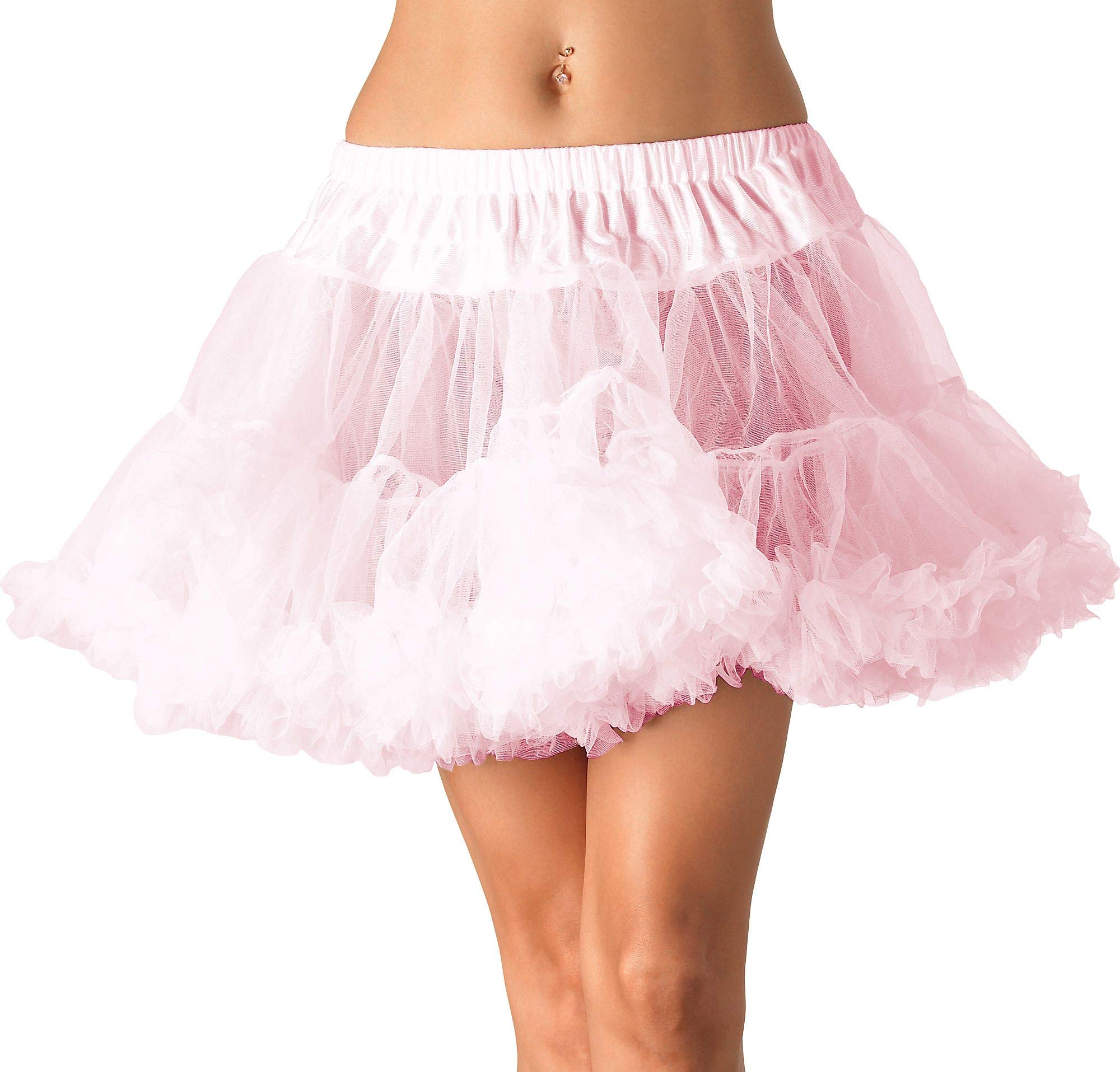 amscan 840938 Rosa Tüll Petticoat für Damen | Erwachsene Standardgröße | 1 Stück, Stoff, Rose