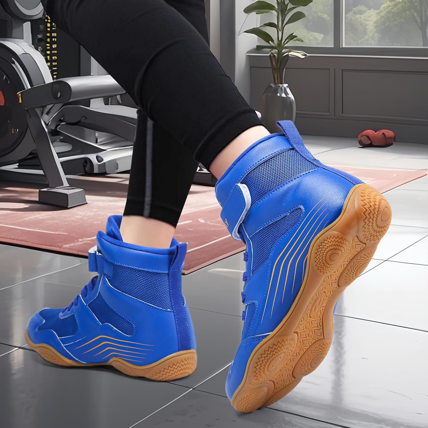 Kids Wrestling Shoes Youth Boys Girls Boxing Shoes Lightweight Breathable Non Slip for Fitness Powerlifting - Image 2