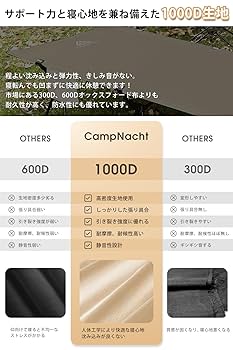Amazon.co.jp: CampNacht 2WAY アジャスタブル コット【高密度