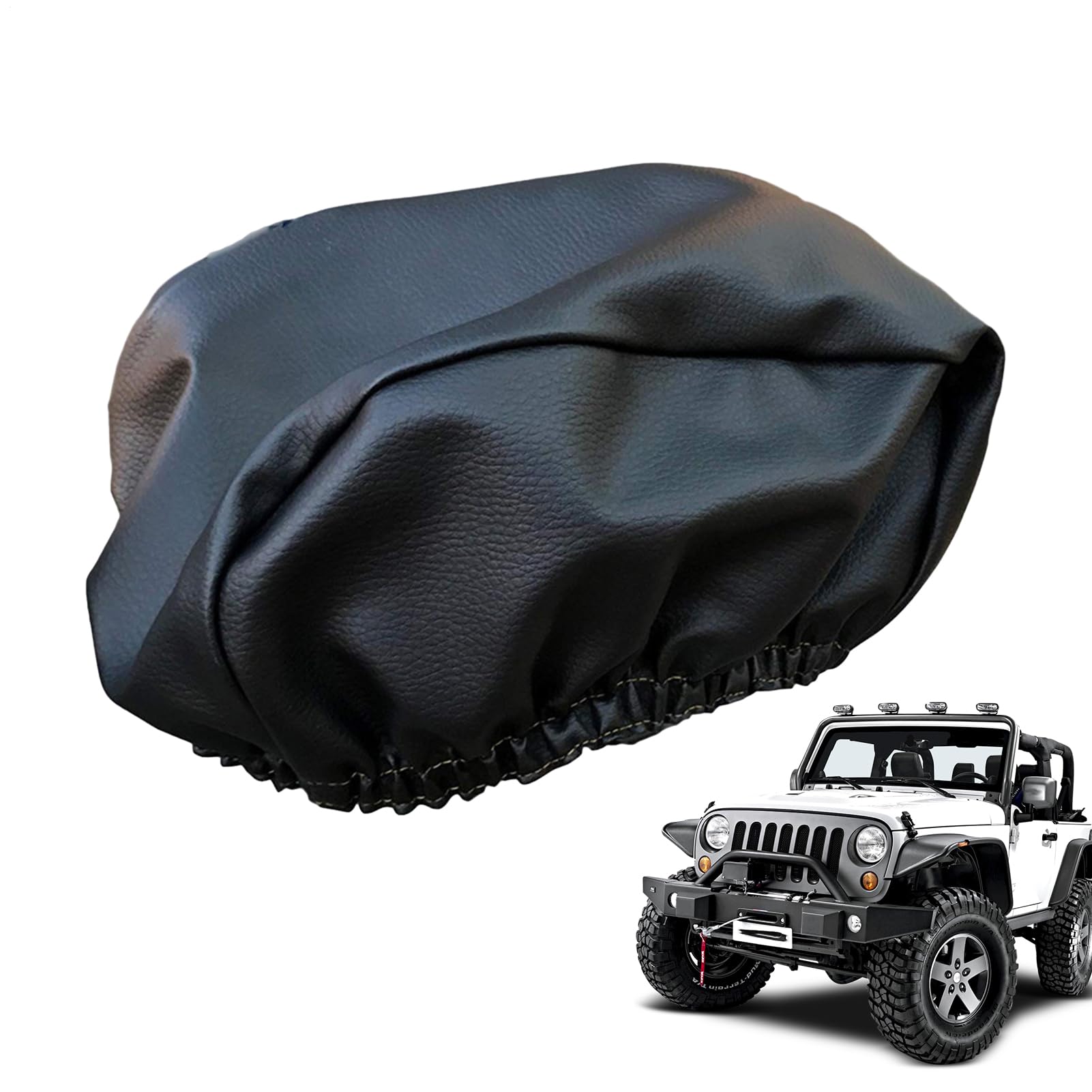 Copertura Per Verricello - Guardia Per Auto Heavy Duty, Protezione Antipolvere All'aperto | Scudo Impermeabile Per Tutte Le Meteo, Protezione Per Verricello Elettrico Resistente Con Accesso