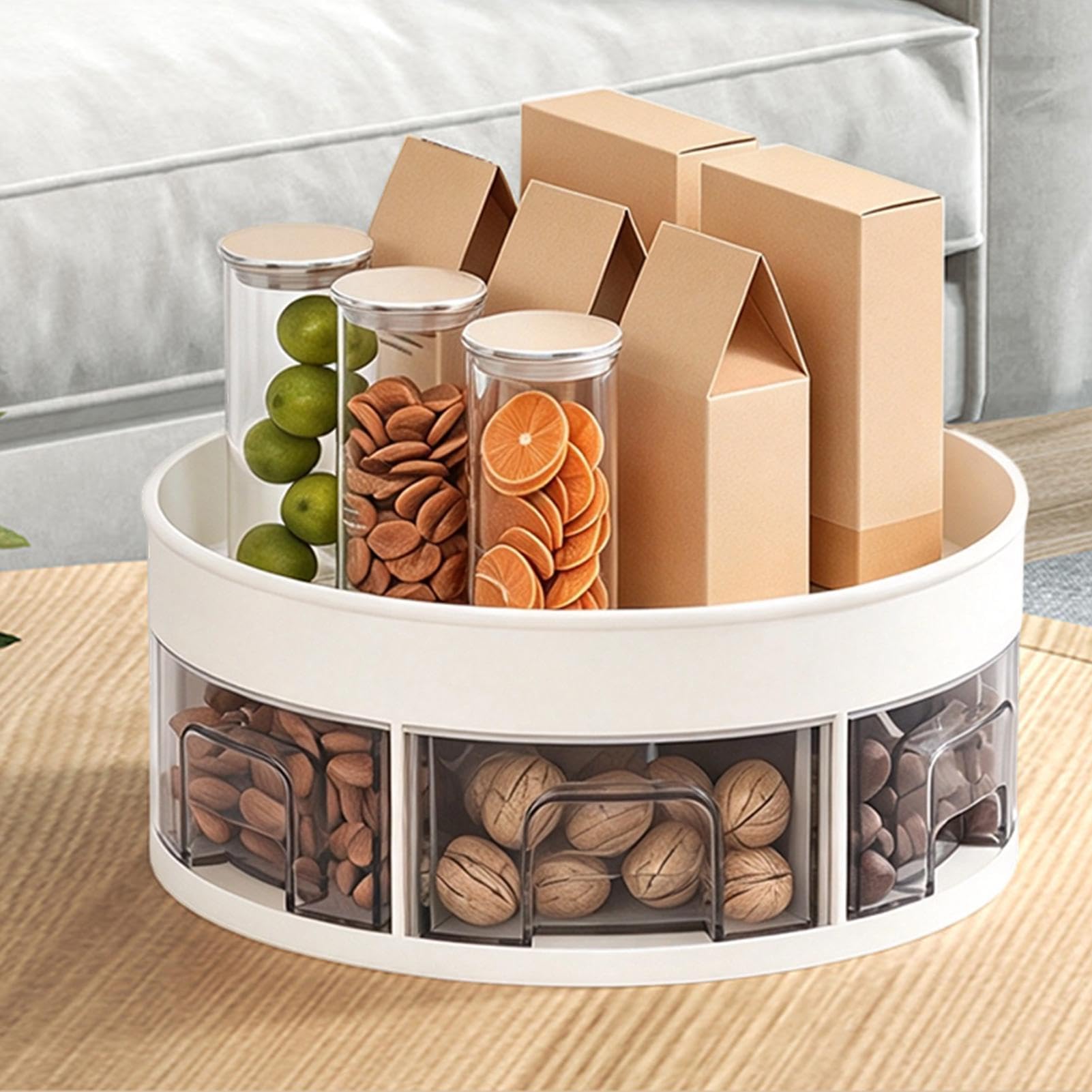 Organisateur pour épices Organisateur Tournant À Condiments 30 cm Avec 6