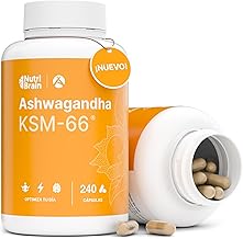 Ashwagandha KSM-66® | 9000mg Plant | 240 Capsules | 15:1 Pure Concentrated Extract | Less Stress, Anxiety, More Energy & Restful Sleep | Regulates Cortisol | 5% Withanolides, 600mg Extract