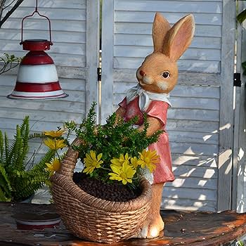 兎オブジェ置物】うさぎ雑貨インテリア ガーデン置き物ガーデニング グッズかわいい ガーデンオブジェ うさぎ カントリー 置物 おしゃれ 庭に置く