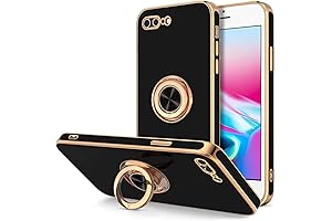 Hython iPhone 8 Plus Case, iPhone 7 Plus Ring Case with Holder and Stand