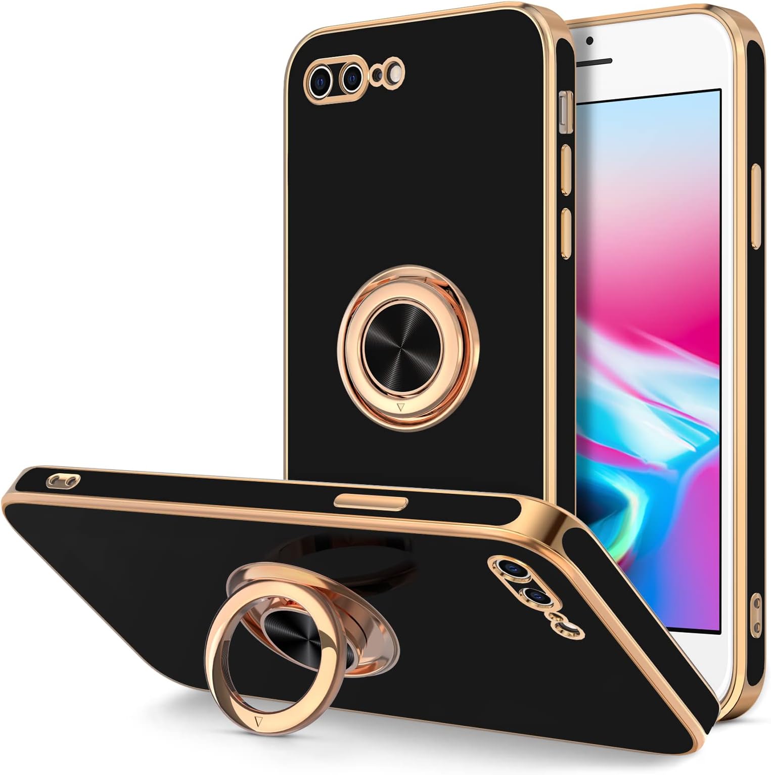 Amazon.com: XYZ for iPhone 8 Plus Case with Stand, Phone Case for ...