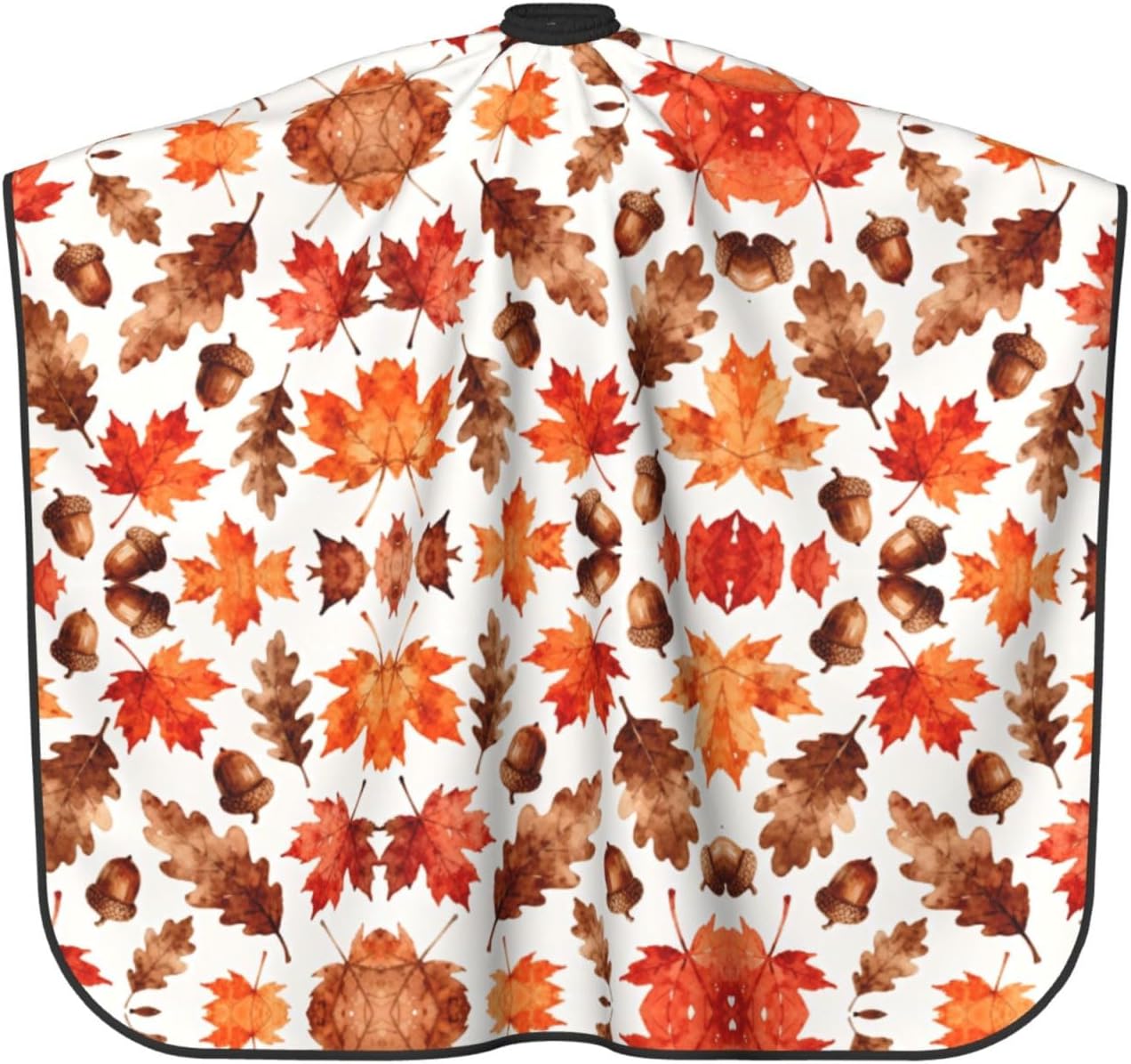 Maple Acorn Fall Hair Cutting Cape For Adults-Barber Cape For Men Women, Waterproof Salon Cape For Hairdressing, Anti Static Hairdressing Gown