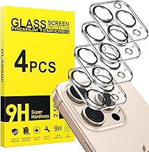 Pack of 4 Camera Protection for iPhone 16 Pro/iPhone 16 Pro Max Camera Lens, 9H Tempered Glass Film, Anti-Scratch, Ultra HD, Screen Accessory Protection Camera Case