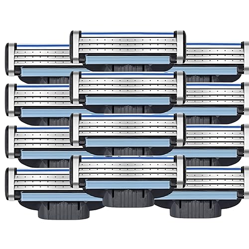 Recambios de cuchillas de afeitar para Mach 3, manual Turbo para hombre, 3 capas, cuchillas de dispositivo de eliminación de vello para hombres,