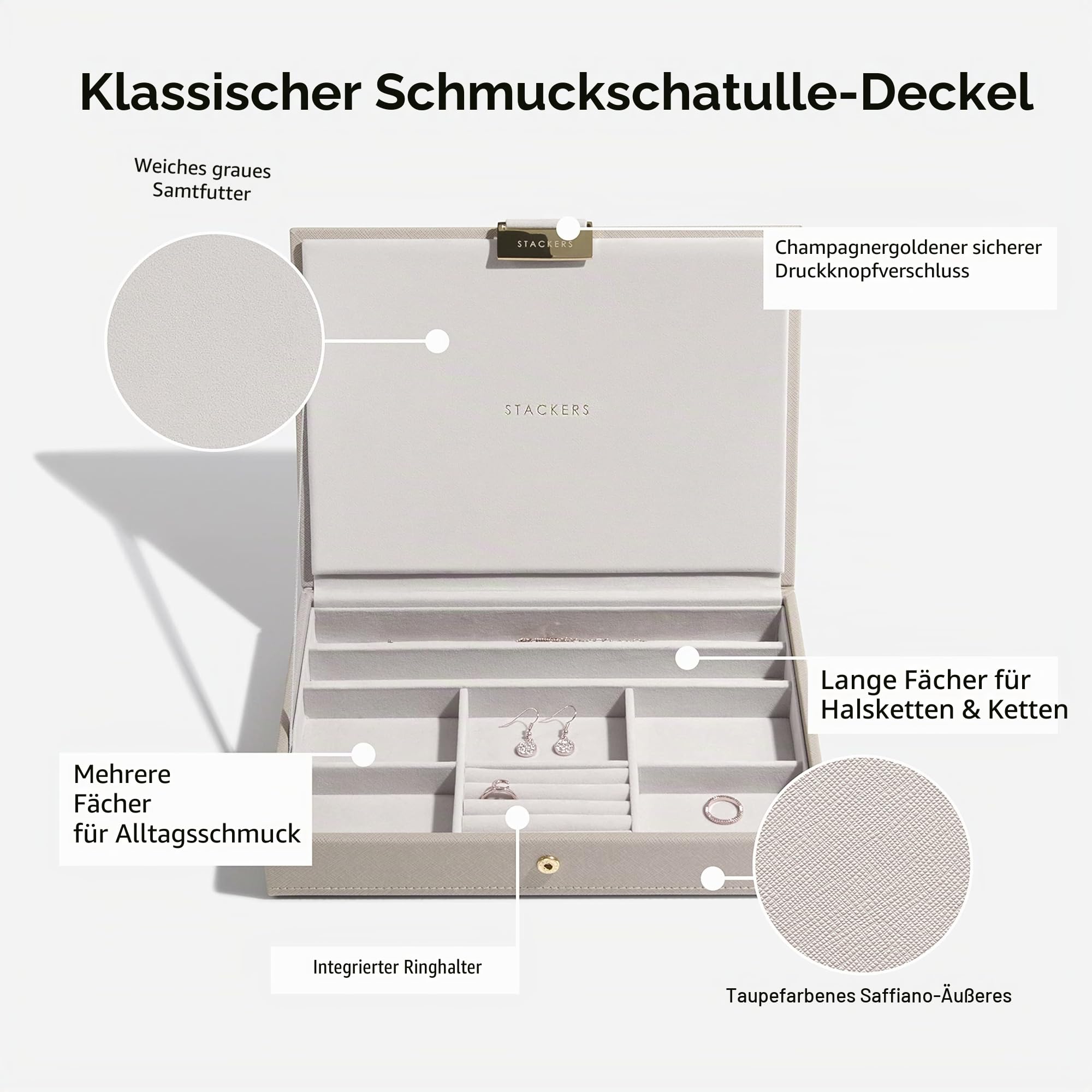 Stackers Taupe Klassisch Schmuckschatulle - 2