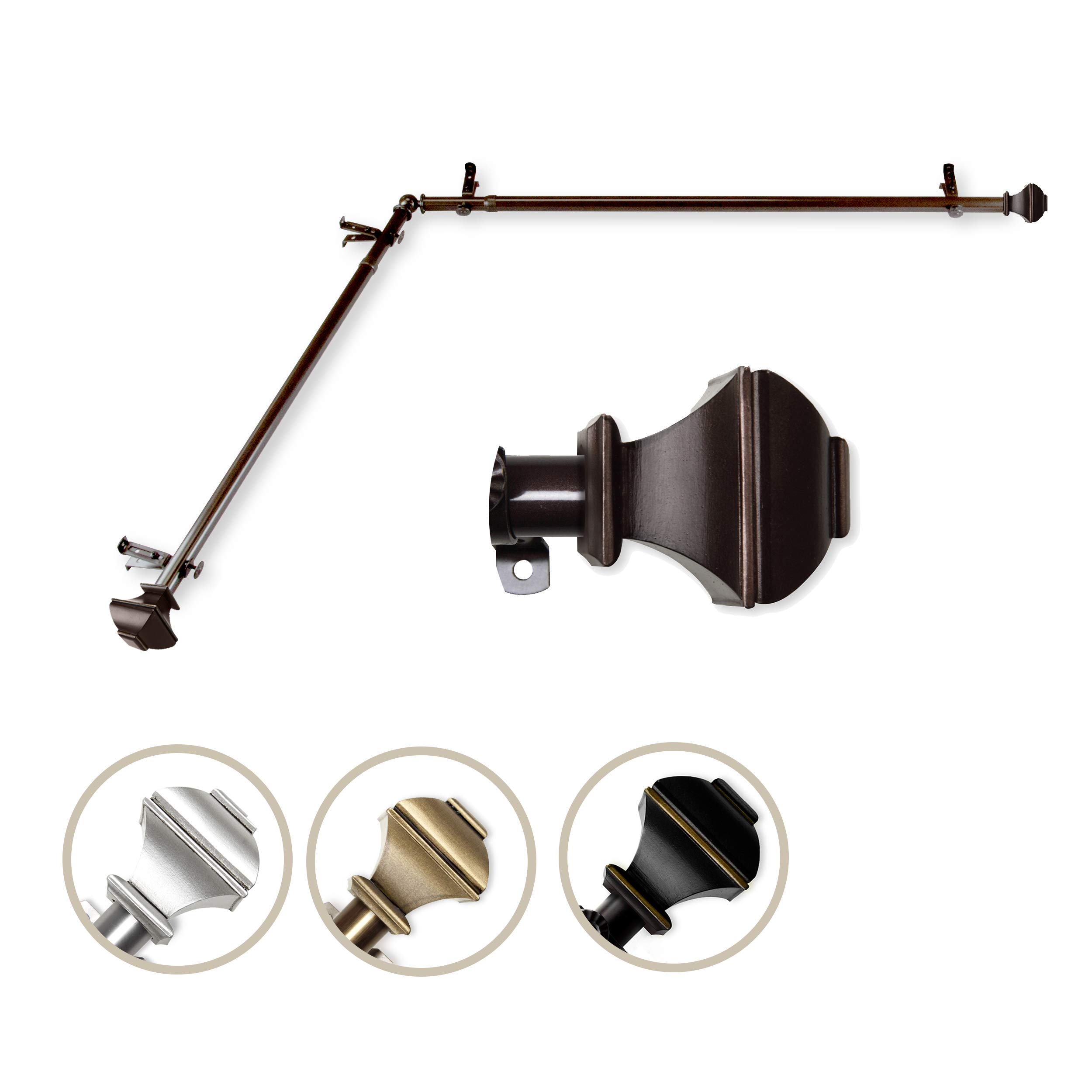 Corner Window Hardware Curtain Rods